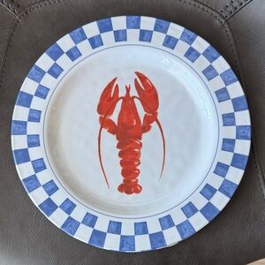🦞Melamine Lobster Dinner Plates - Four Piece Set